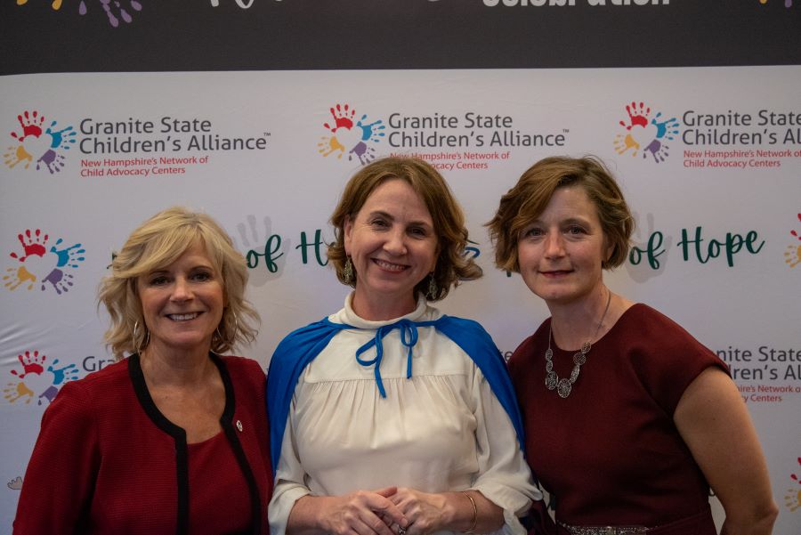 Statewide Hero Photo of Statewide Hero, Dr. Amy Roy with Joy Barrett and Meg Oliviero